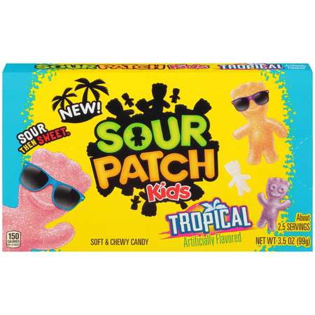 SOUR PATCH Sour Patch Kids Tropical Fat Free Soft Candy 3.5 oz. Boxes, PK12 202
